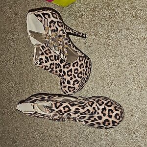 Leopard Print Booties